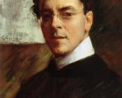 威廉梅里特查斯 - Portrait of Louis Betts